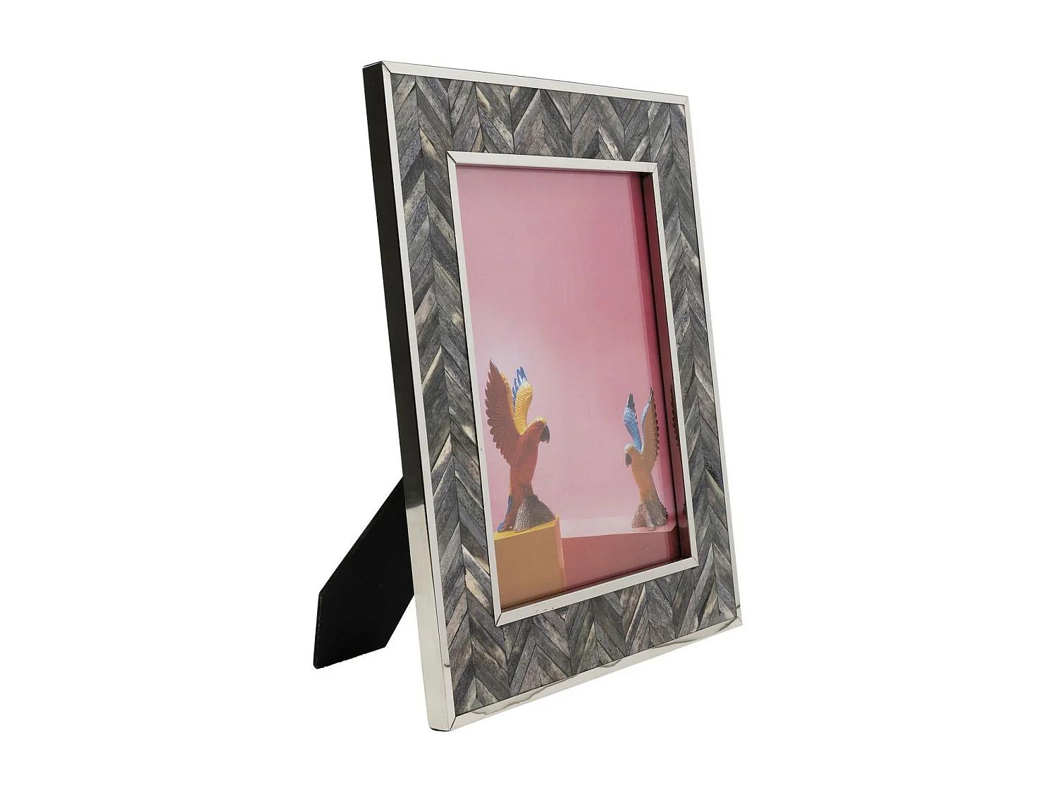 Rahmen Chevron Grau 20x25