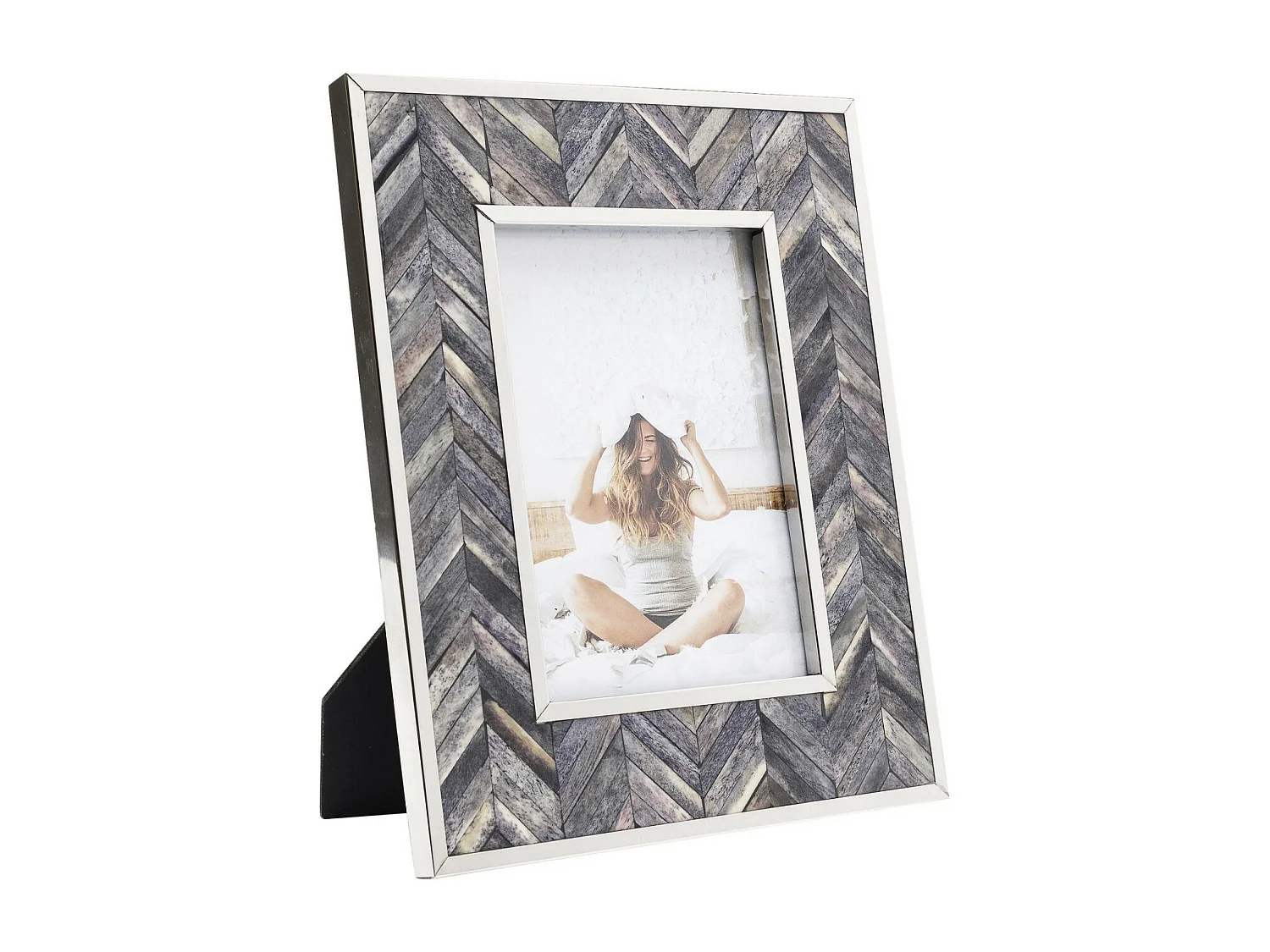 Rahmen Chevron Grau 13x18