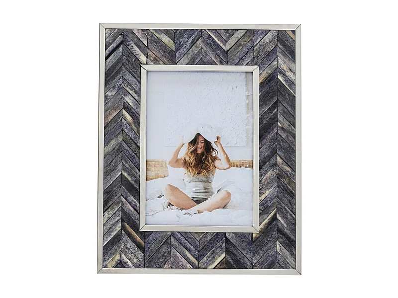 Rahmen Chevron Grau 13x18