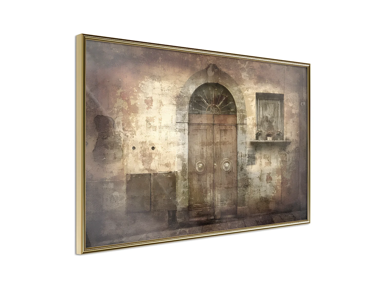 Affiche Murale Encadrée "Mysterious Door" 60 x 40 cm Or