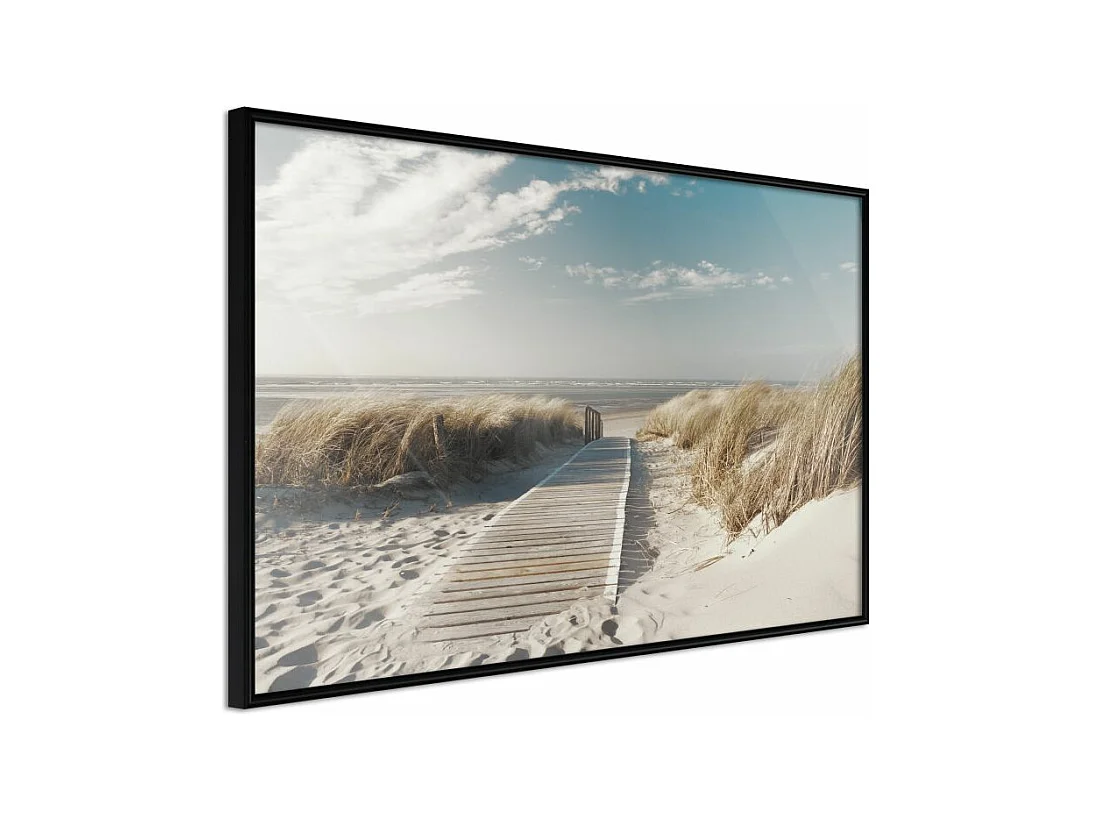 Affiche Murale Encadrée "Swaying Wind" 60 x 40 cm Noir