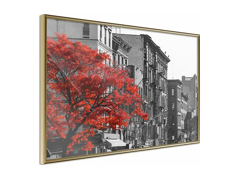 Affiche Murale Encadrée "Autumn Colours II" 60 x 40 cm Or