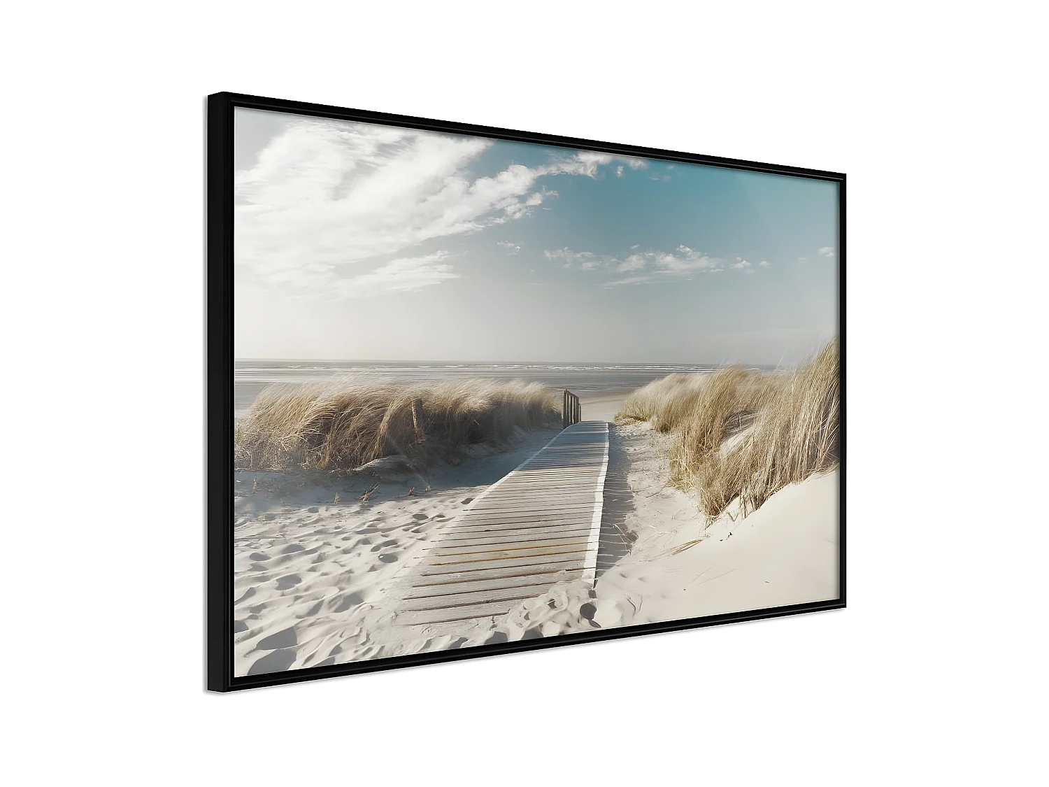 Affiche Murale Encadrée "Swaying Wind" 90 x 60 cm Noir