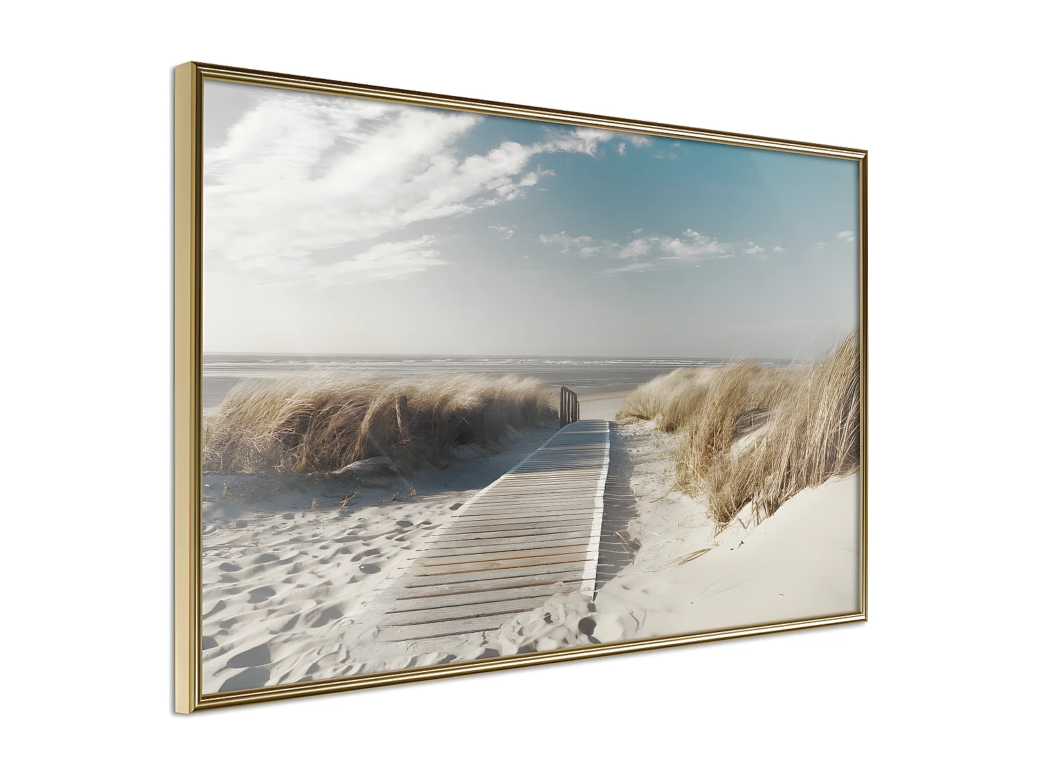 Affiche Murale Encadrée "Swaying Wind" 30 x 20 cm Or