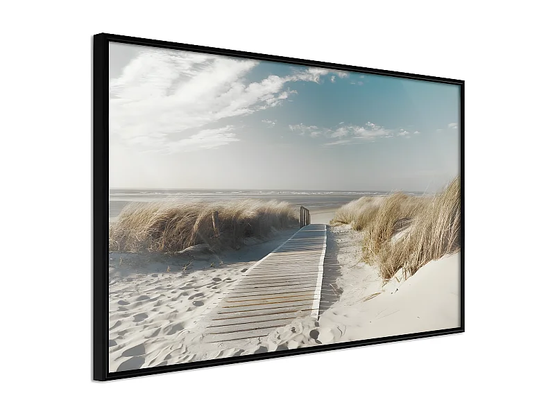 Affiche Murale Encadrée "Swaying Wind" 45 x 30 cm Noir