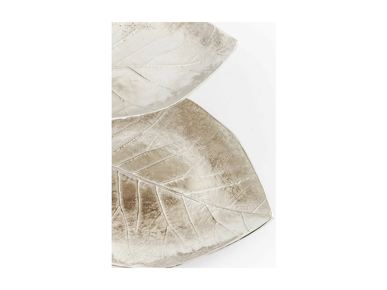 Alzata decorativa Leaf argento