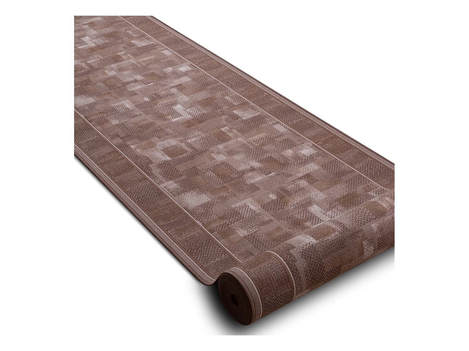 TAPIS DE COULOIR ANTIDÉRAPANT TRIBE marron 67x140 cm