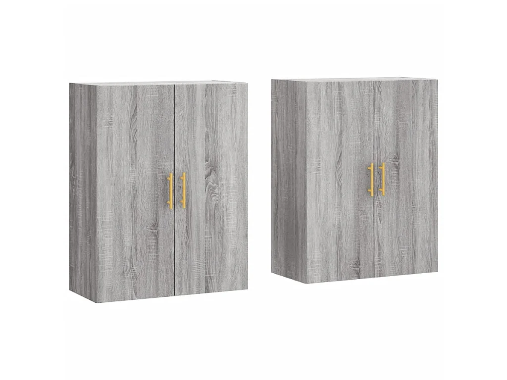 2 pcs Armoires murales sogris 69,5x34x90 cm OIU27459