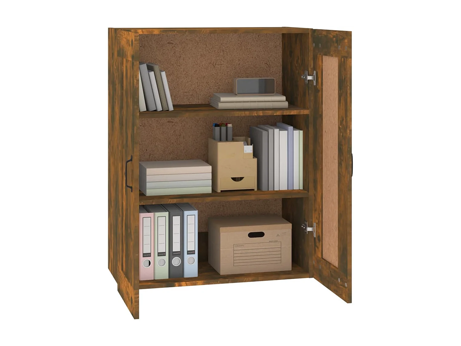 Armario colgante de pared roble ahumado 69,5x32,5x90 cm ES173467