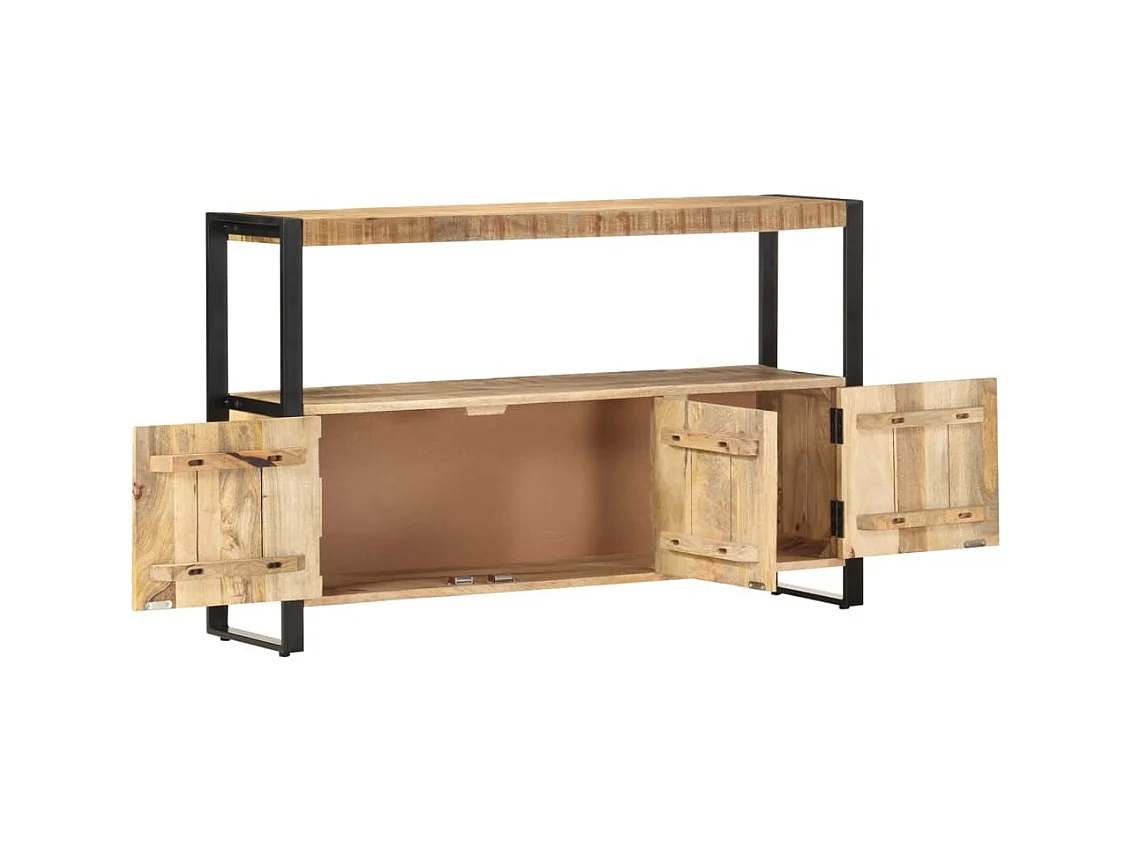 Aparador madera maciza de mango 120x30x75 cm ES926140