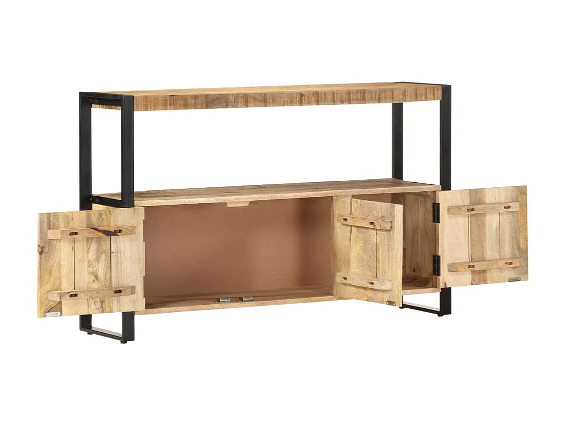 Aparador madera maciza de mango 120x30x75 cm ES926140