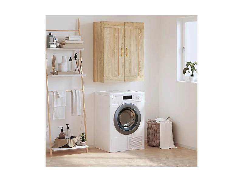Armoire murale chêne sonoma 69,5x34x90 cm bois d'ingénierie QWE54489