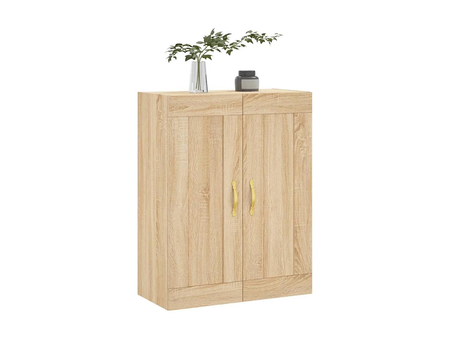 Wandschrank,Wandhängeschrank Sonoma-Eiche 69,5x34x90 cm Holzwerkstoff -gkd164762