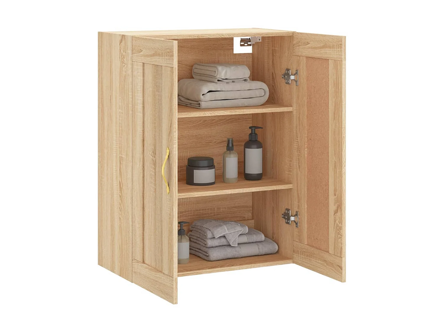 Armoire murale chêne sonoma 69,5x34x90 cm bois d'ingénierie QWE54489
