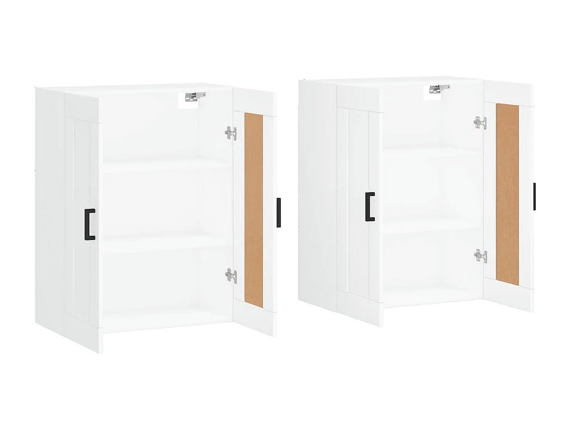 Armarios de pared 2 uds madera de ingeniería blanco ES665797