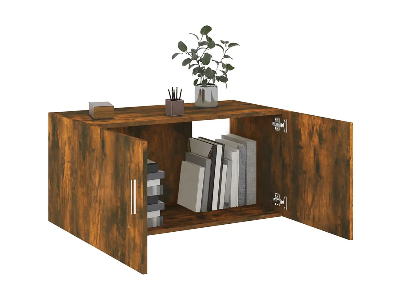 Armario de pared madera de ingeniería roble ahumado 80x39x40 cm ES253403