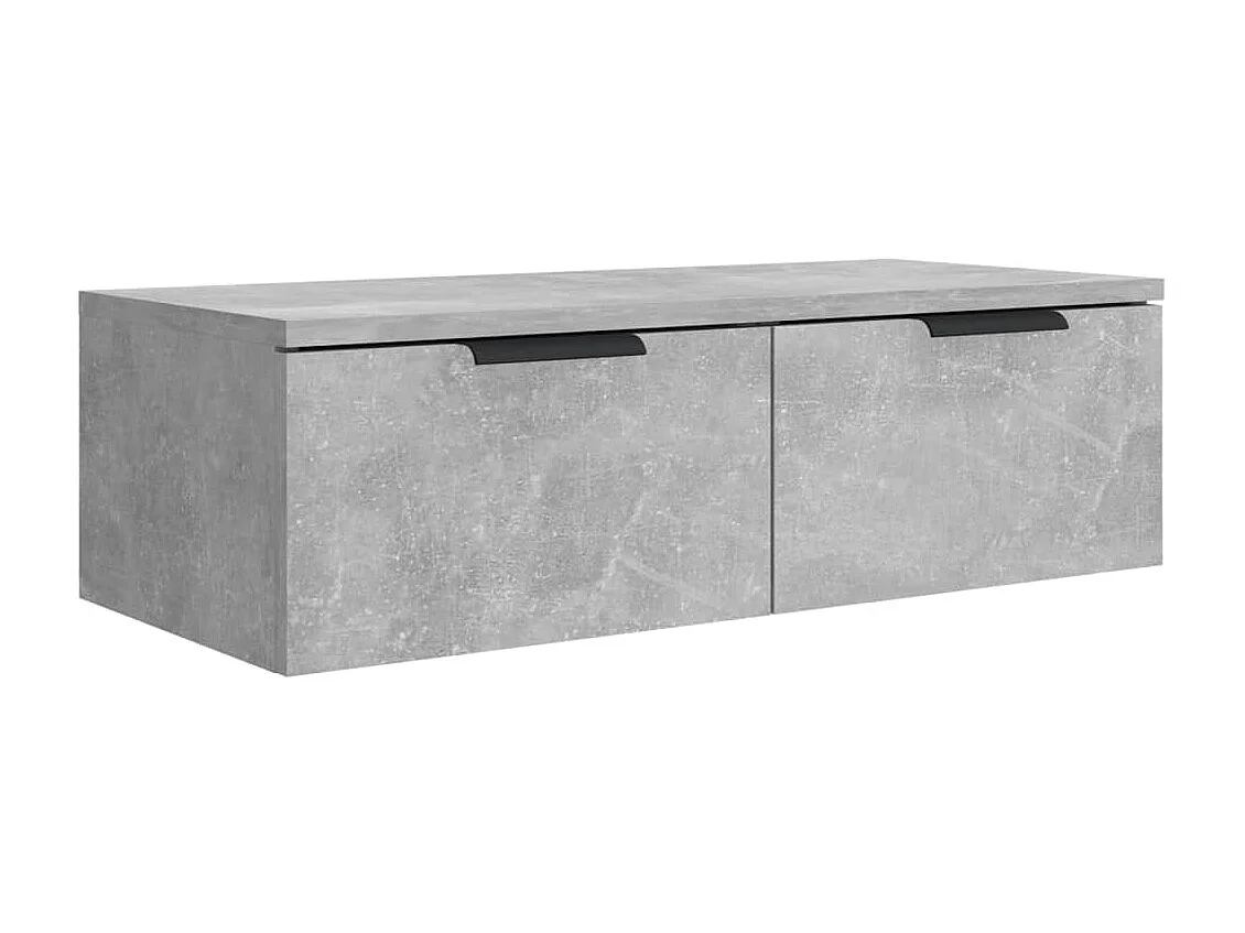 Armoire murale Gris béton 68x30x20 cm Bois d'ingénierie OLA9723