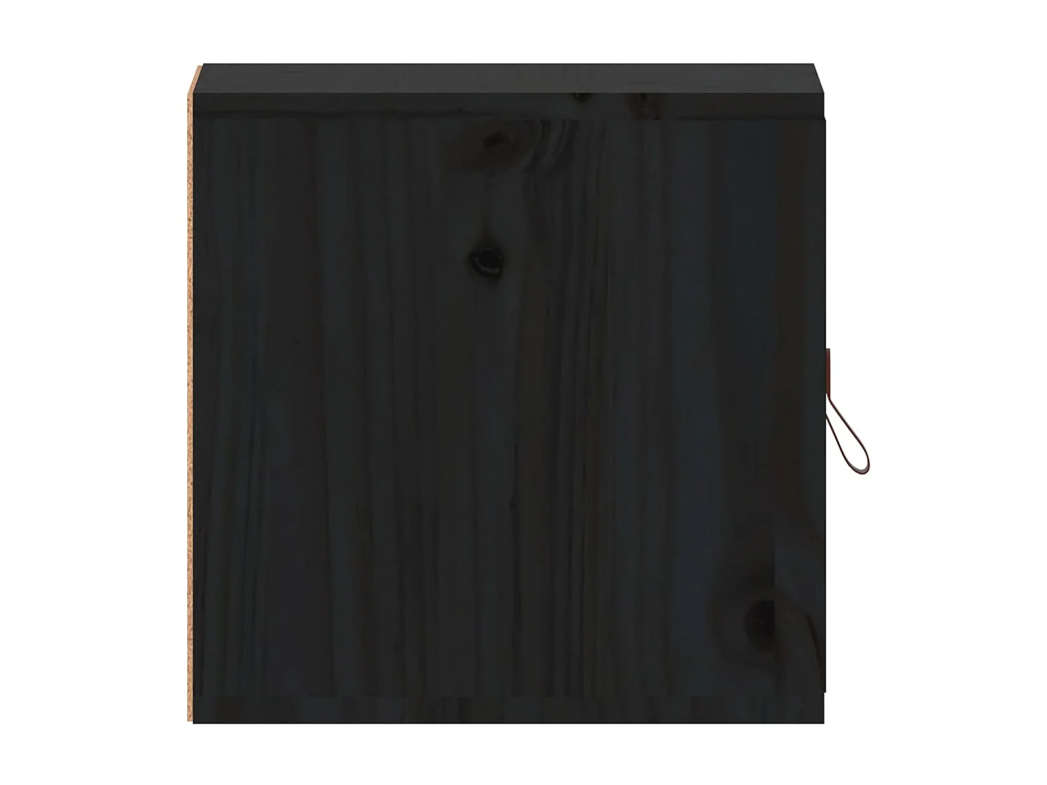 Armoire murale Noir 31,5x30x30 cm Bois de pin massif OLA2951