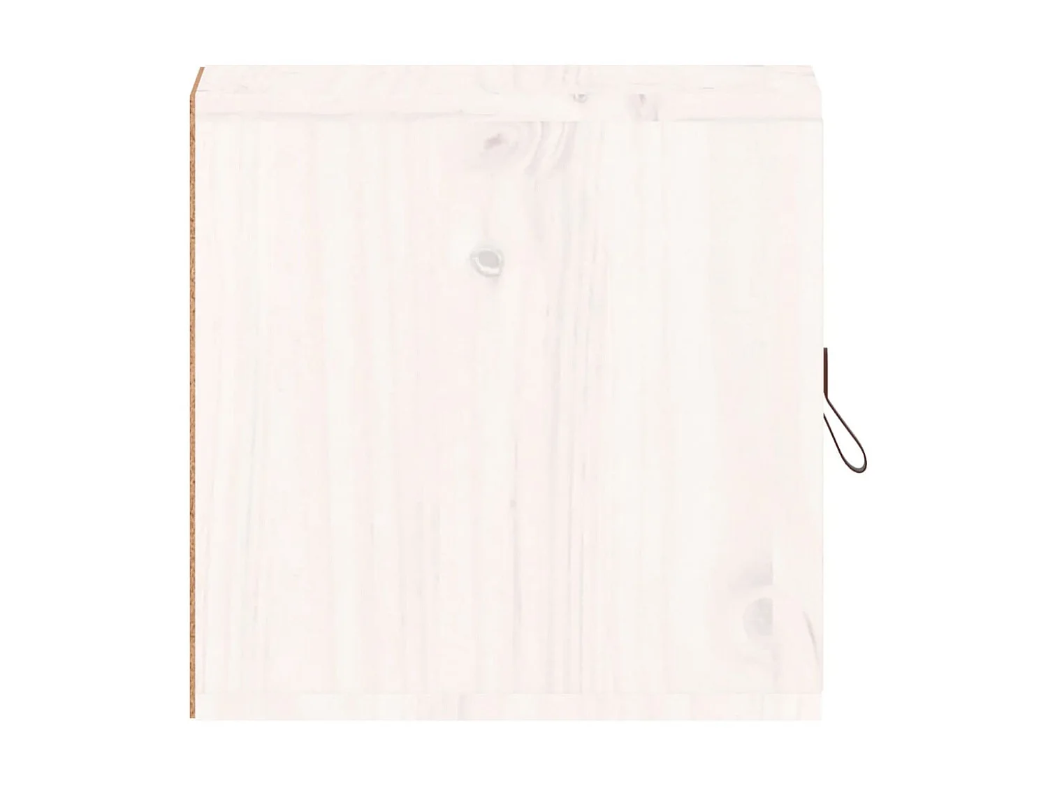 2 pcs Armoires murales Blanc 31,5x30x30 cm Bois de pin massif OIU73299