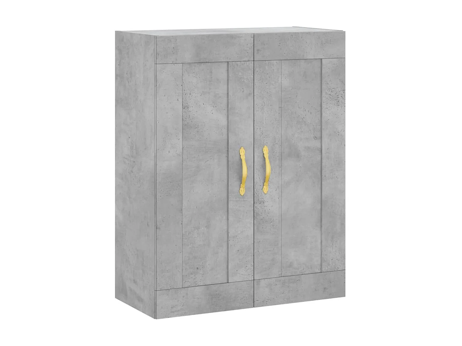 Armoire murale gris béton 69,5x34x90 cm bois d'ingénierie QWE91566