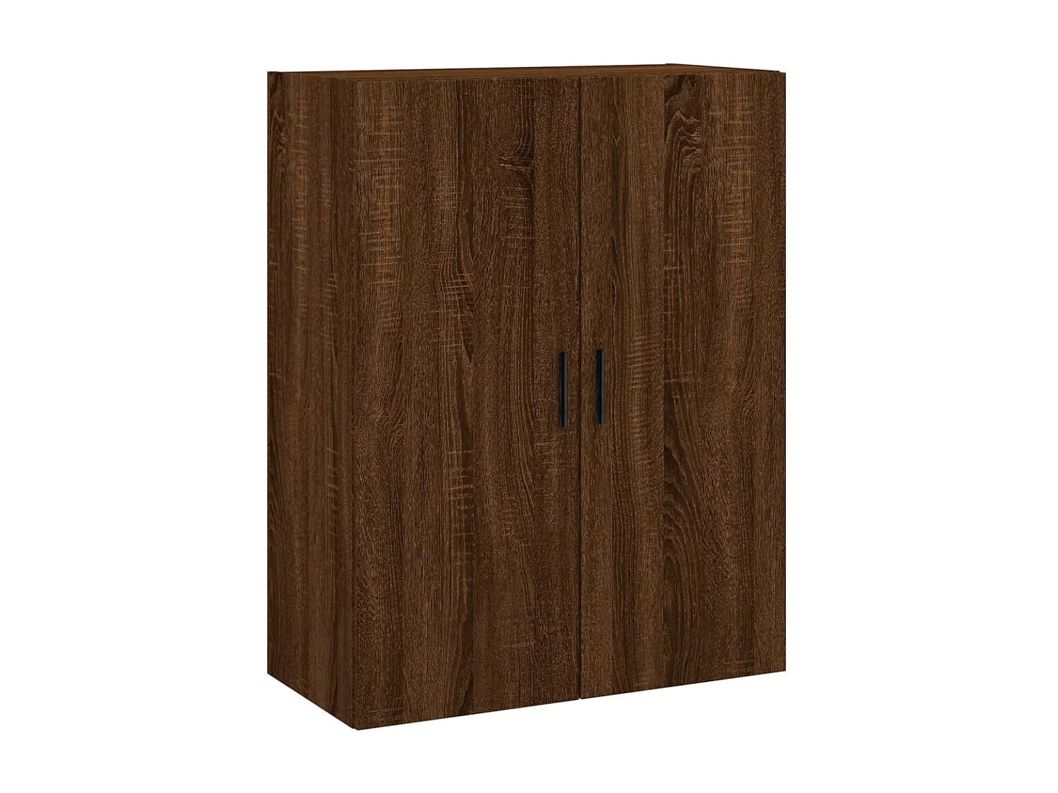 lot de 2 Armoires murales chêne marron 69,5x34x90 cm QWE34883