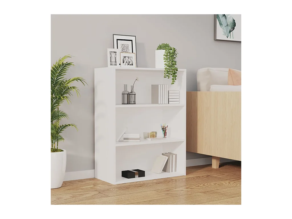 Armoire murale suspendue Blanc 69,5x32,5x90 cm QWE21434