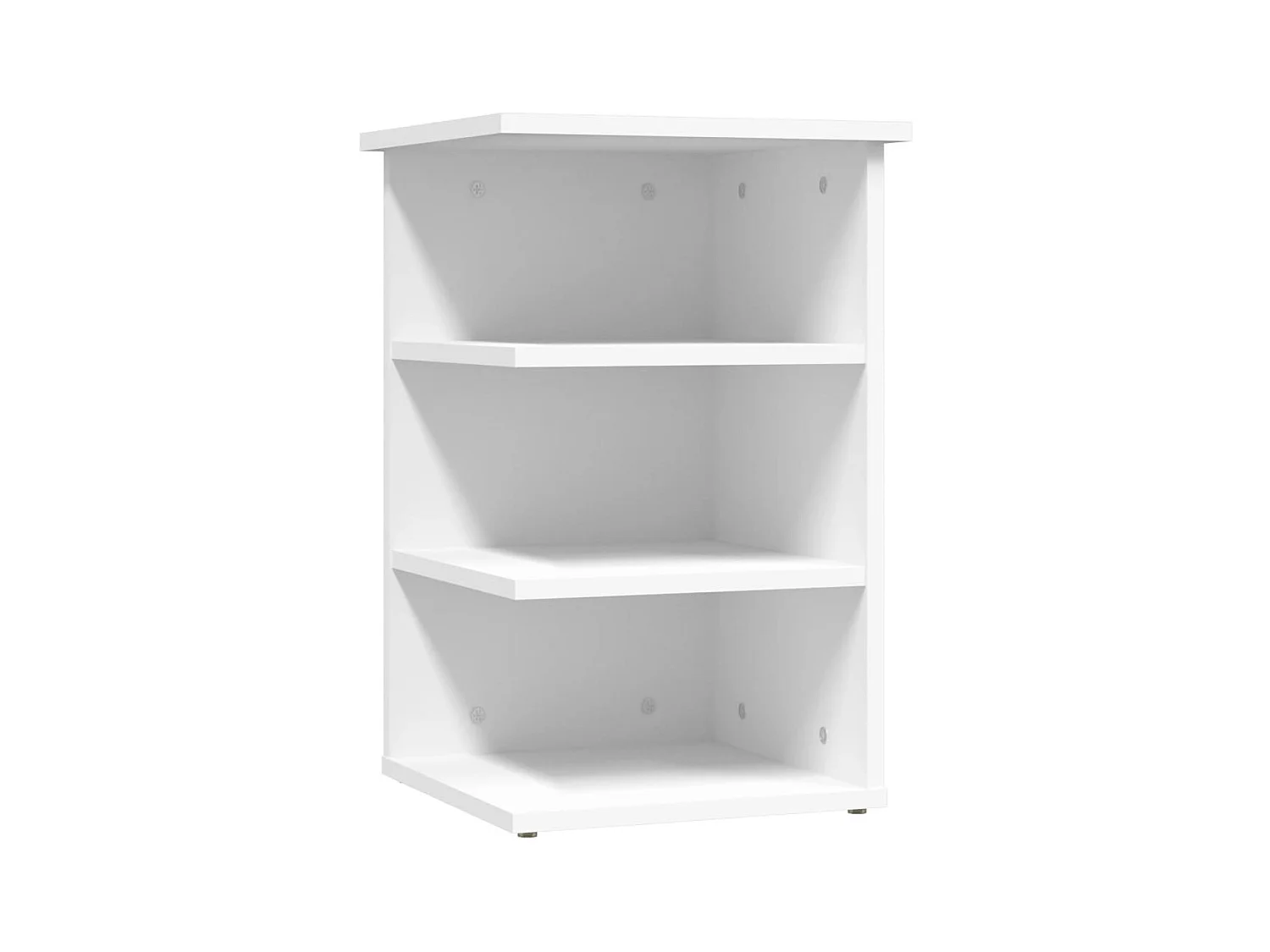 Armario auxiliar de madera contrachapada blanco 35x35x55 cm ES659404