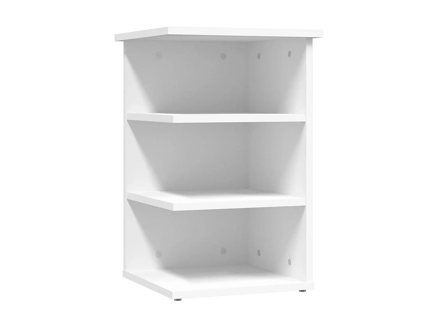 Armario auxiliar de madera contrachapada blanco 35x35x55 cm ES659404