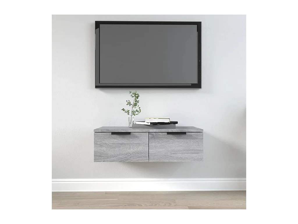 Armoire murale Sonoma gris 68x30x20 cm Bois d'ingénierie OLA9957