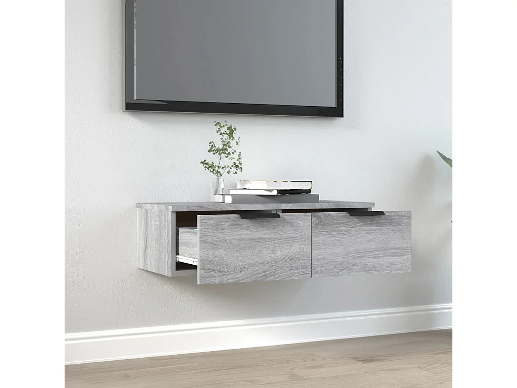 Armoire murale Sonoma gris 68x30x20 cm Bois d'ingénierie OLA9957