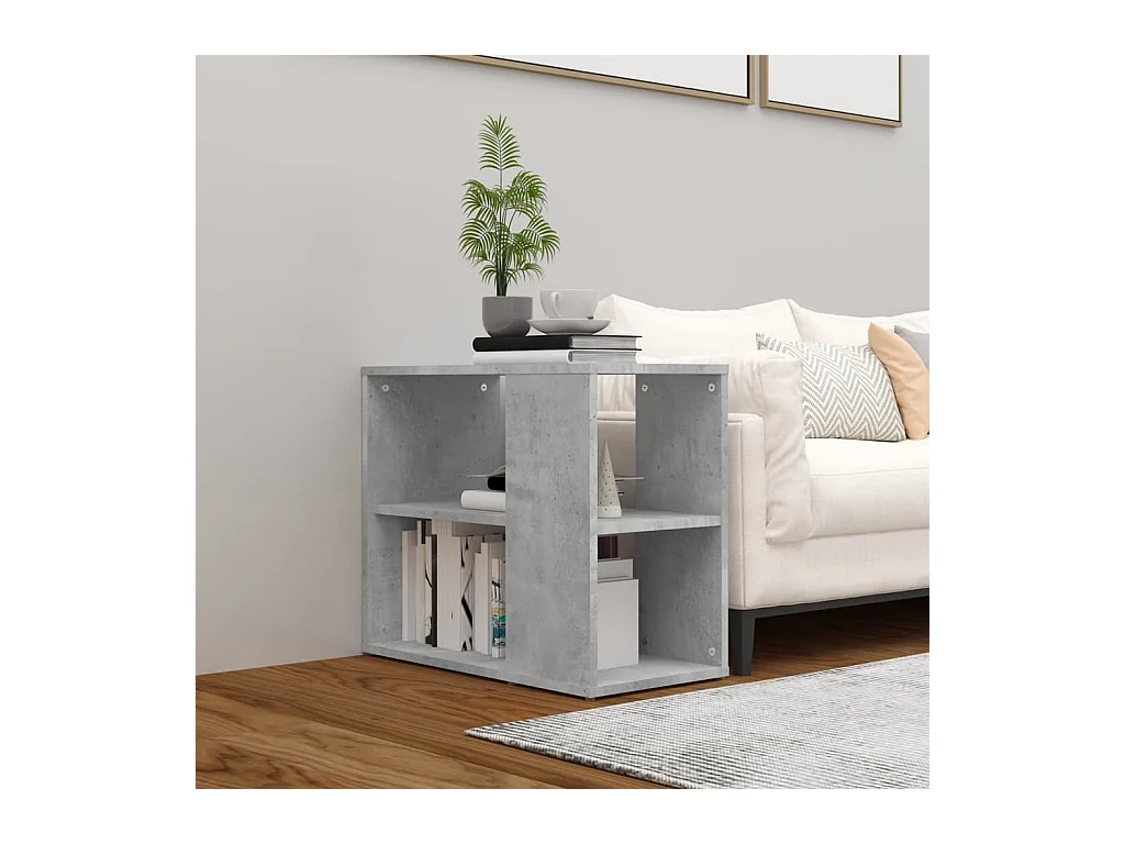 Armoire latérale Gris béton 60x30x50 cm Aggloméré SBC3481