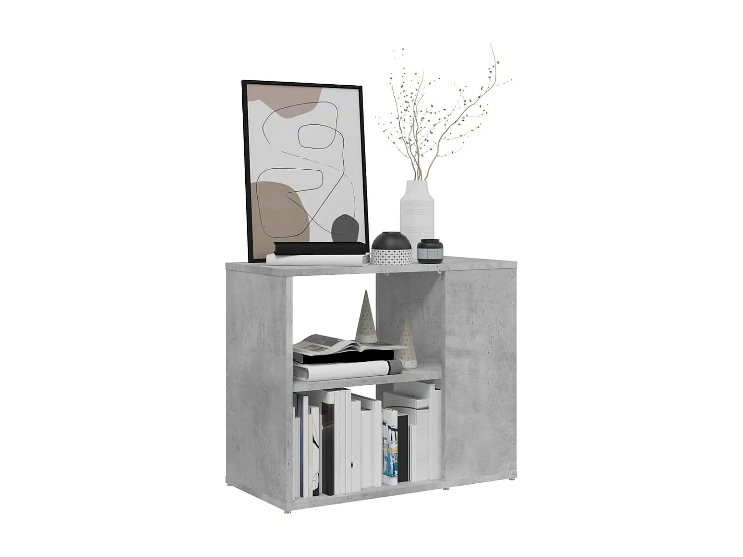 Armoire latérale Gris béton 60x30x50 cm Aggloméré SBC3481