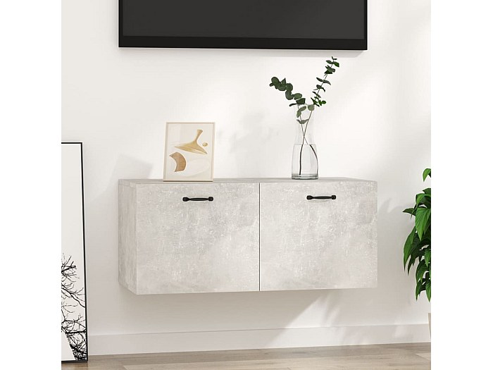 Armadietto A Muro VidaXL 60x31x70 Cm – Legno Multistrato Grigio Cemento, 2 Ante, Carico 60kg