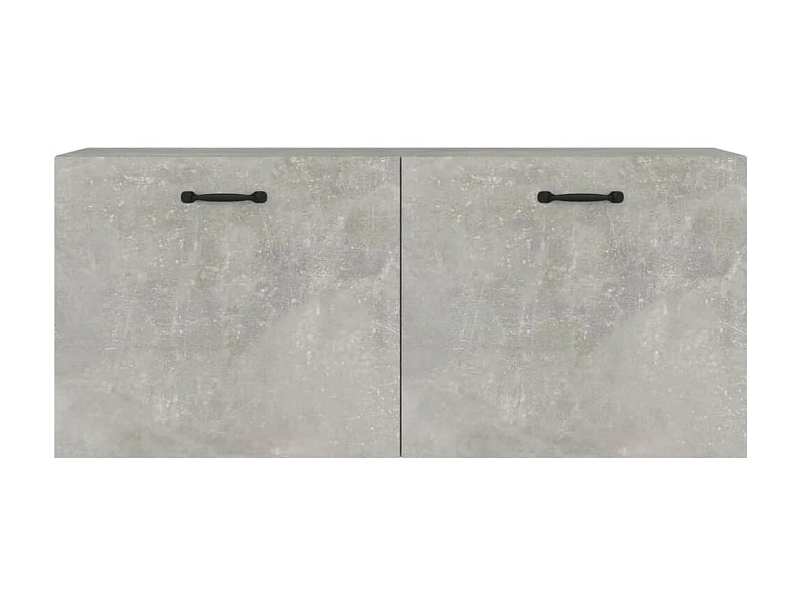 Armoire murale Gris béton 80x35x36,5 cm Bois d'ingénierie OLA8028