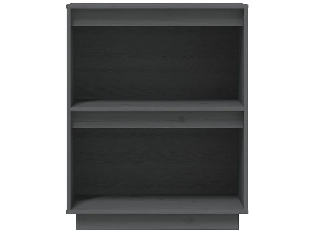 Mesa consola de madera maciza de pino gris 60x34x75 cm ES721544