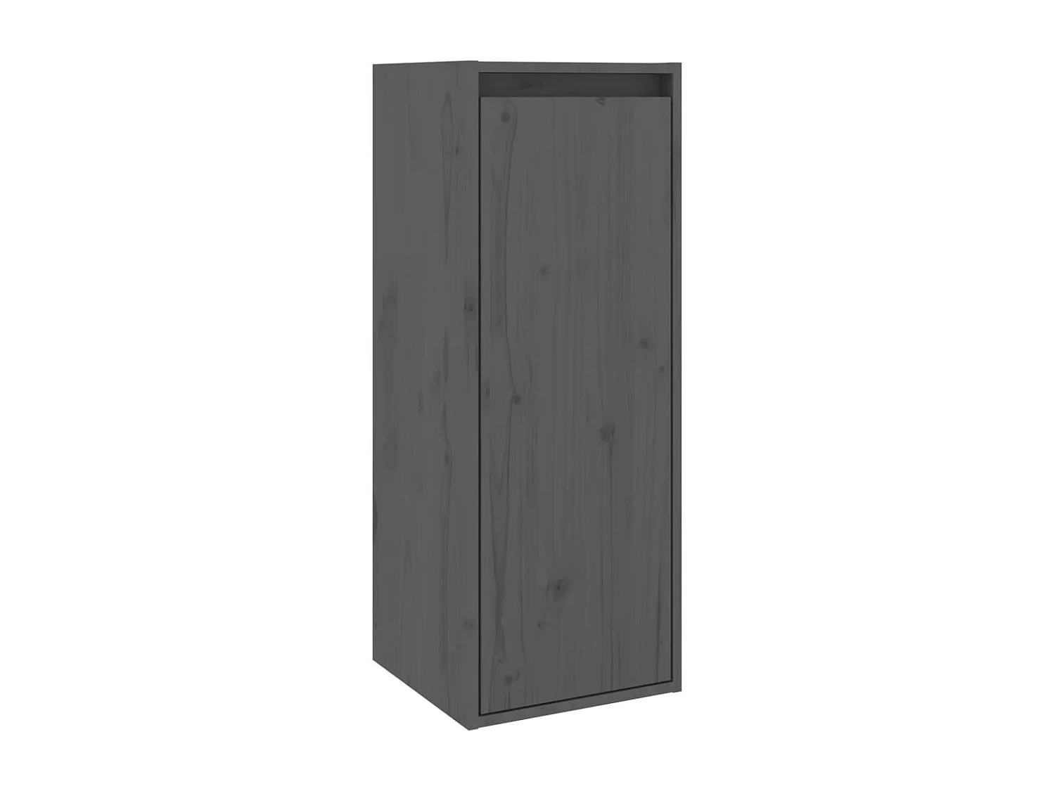 Armários de parede 2 pcs 30x30x80 cm pinho maciço cinzento PT106586