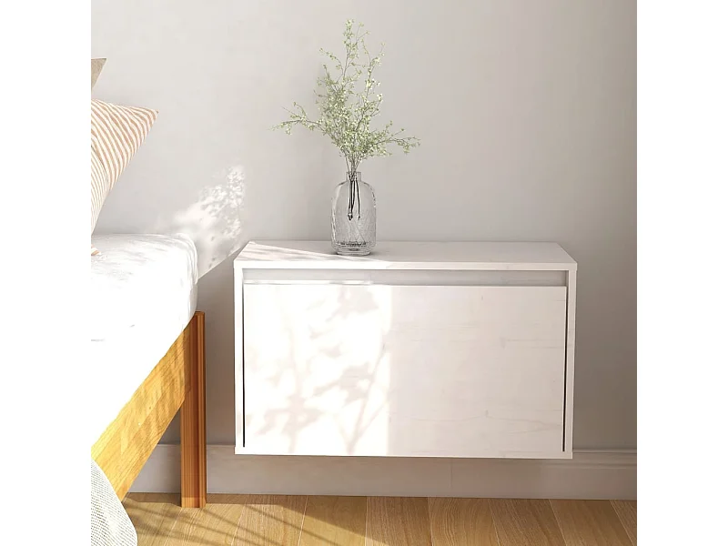 Armoire murale Blanc 60x30x35 cm Bois de pin massif OLA5648