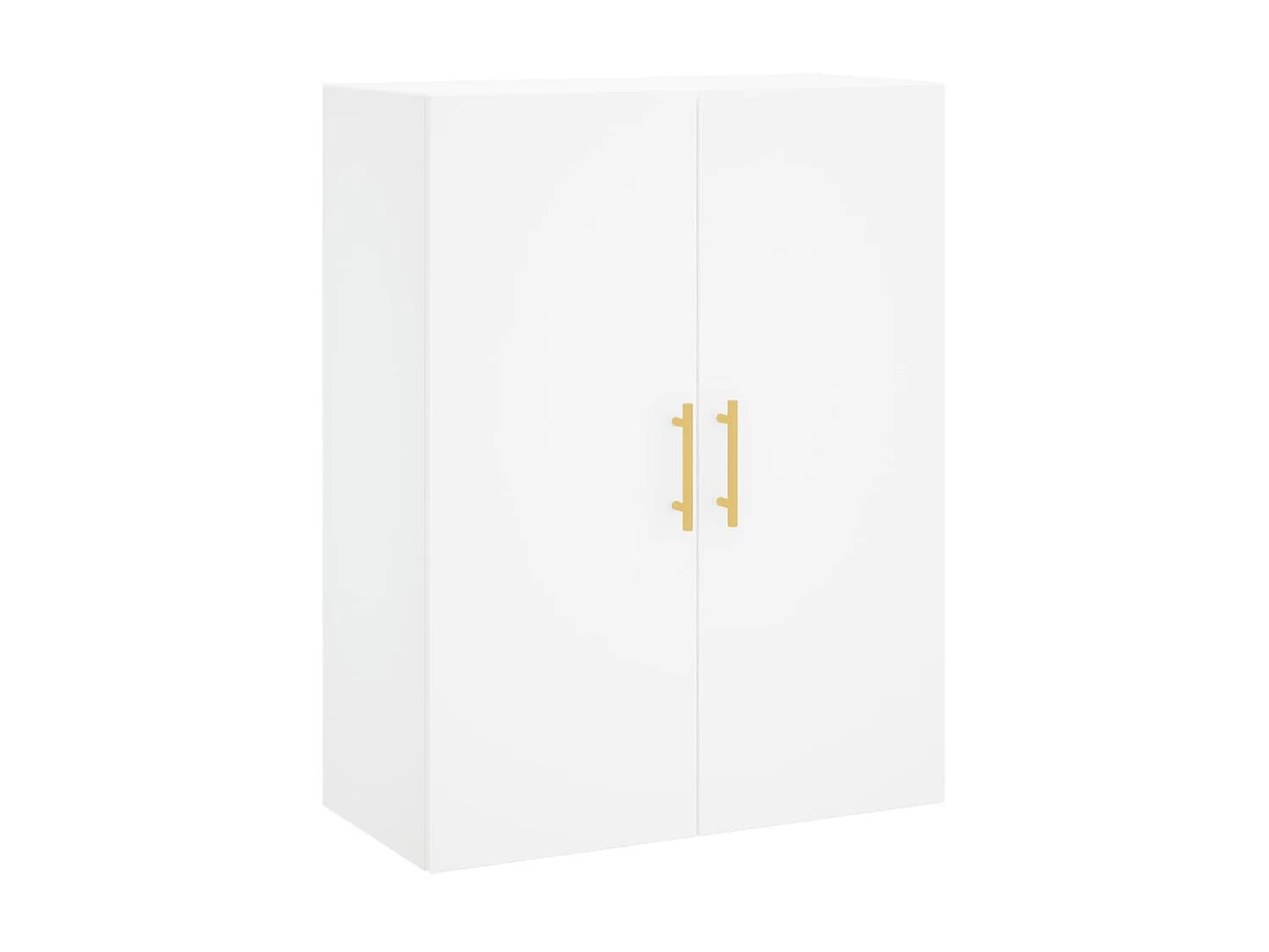 2 pcs Armoires murales blanc 69,5x34x90 cm OIU12810