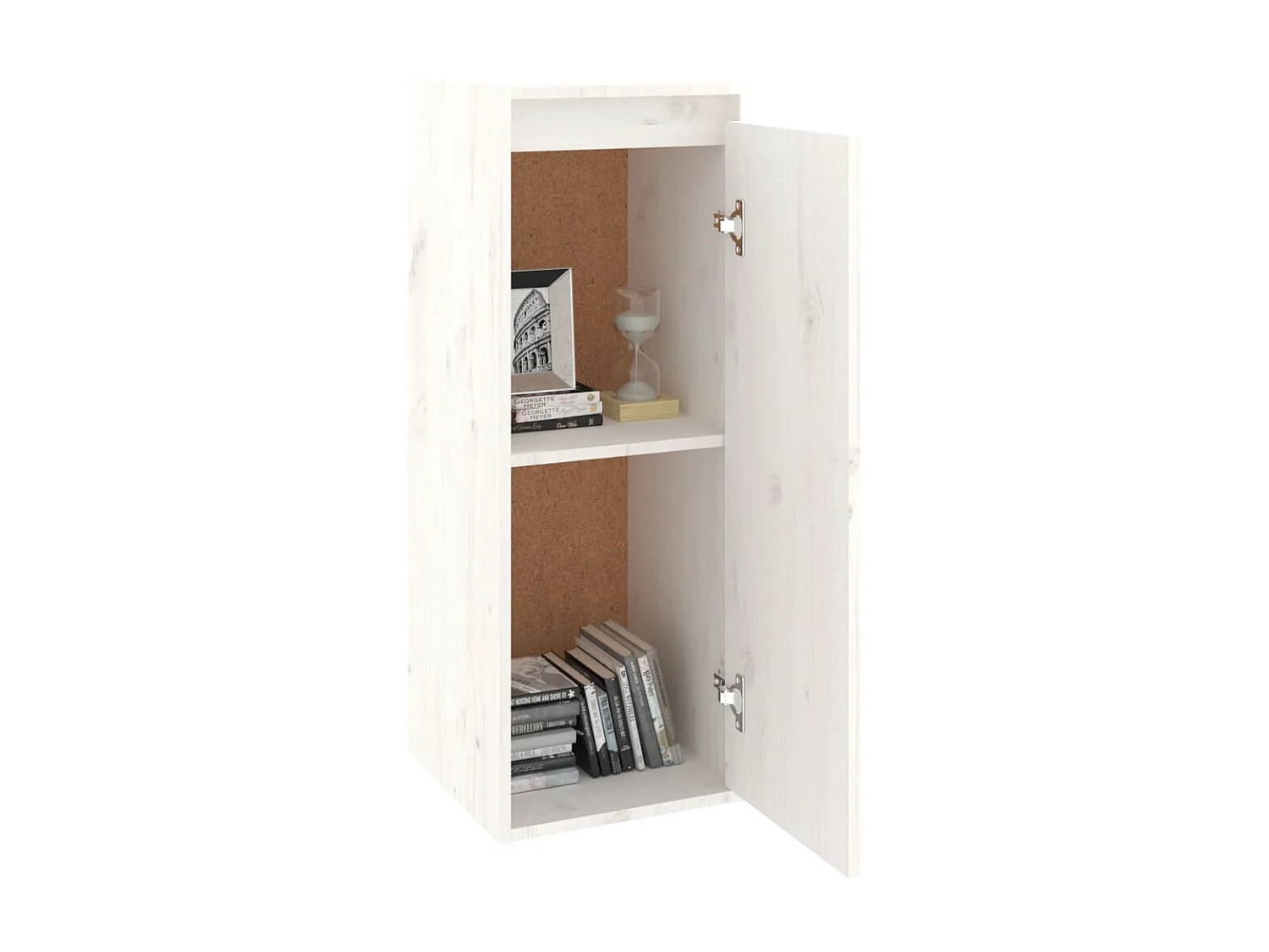 Mesas de cabeceira 2 pcs 30x30x80 cm pinho maciço branco PT138303