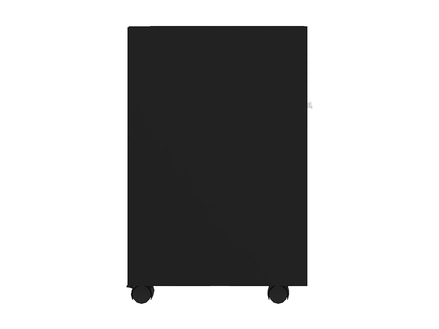 Armoire latérale avec roues Noir 33x38x60 cm Aggloméré SBC7317