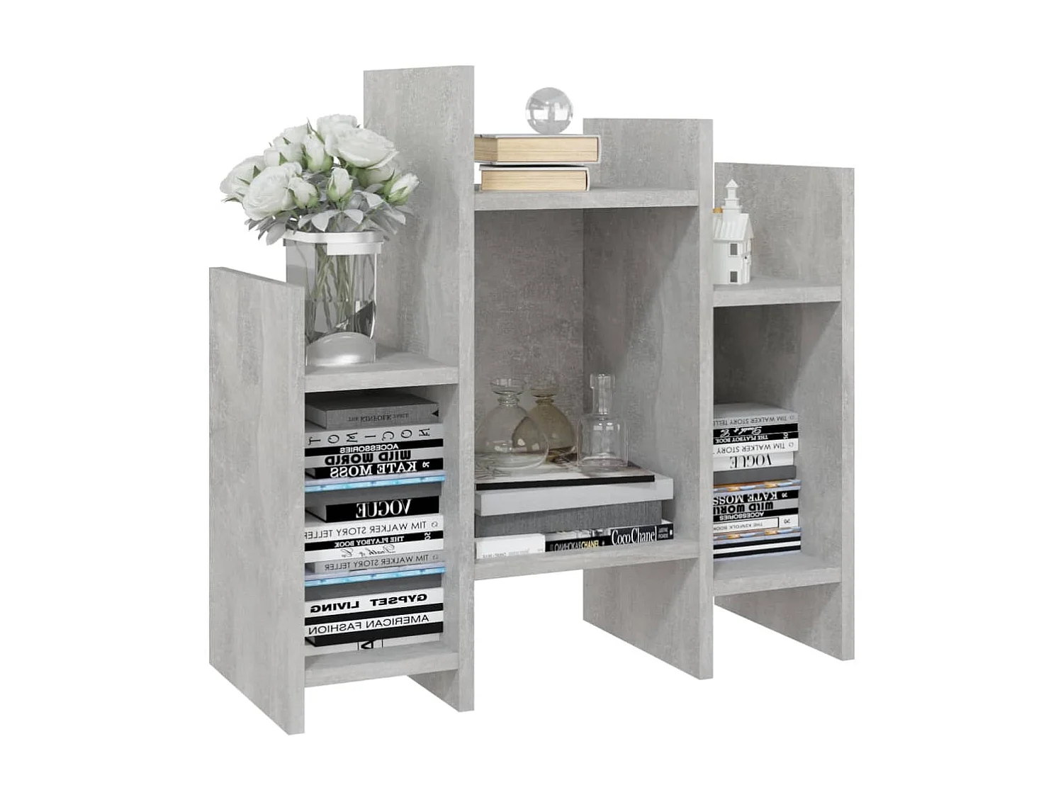 Armario auxiliar madera contrachapada gris hormigón 60x26x60 cm ES843079