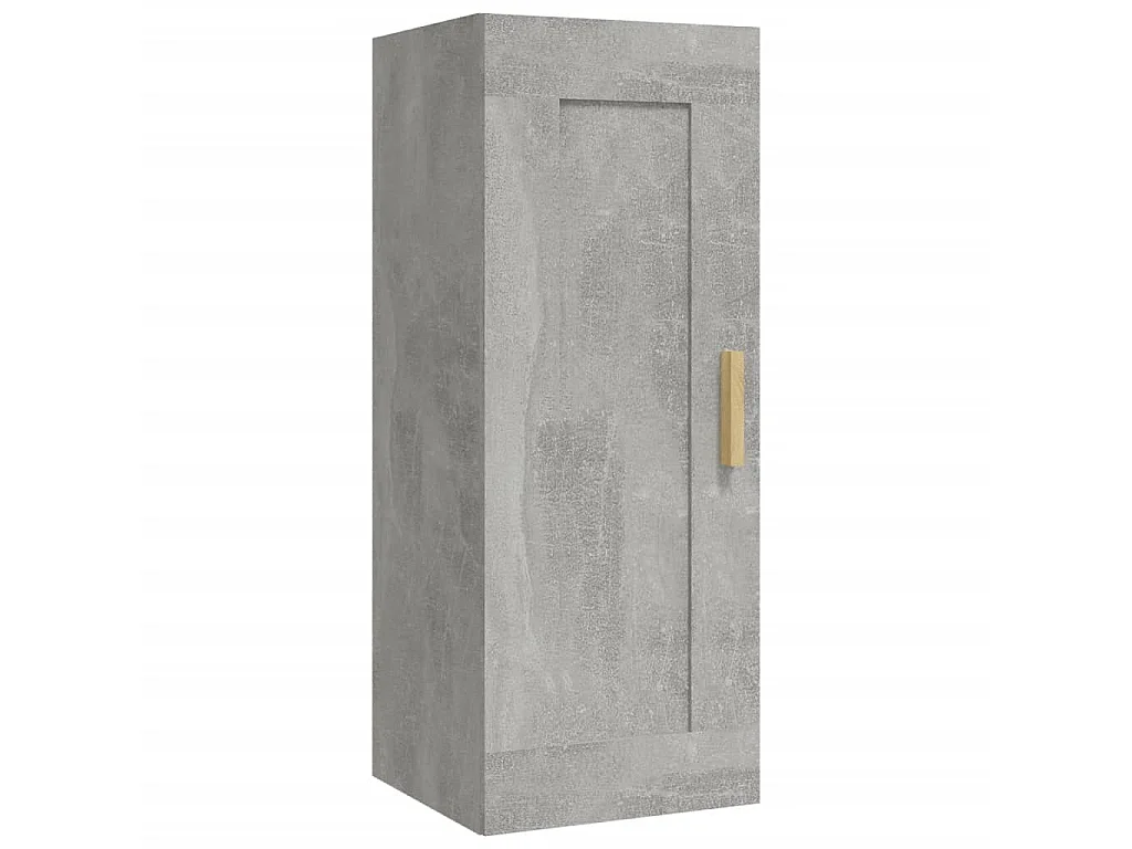 Armoire murale Gris béton 35x34x90 cm Bois d'ingénierie OLA7715
