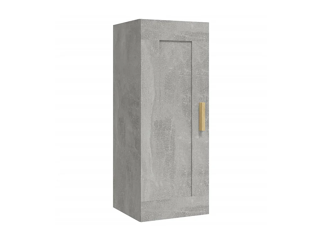 Armario de pared madera de ingeniería gris hormigón 35x34x90 cm ES705451