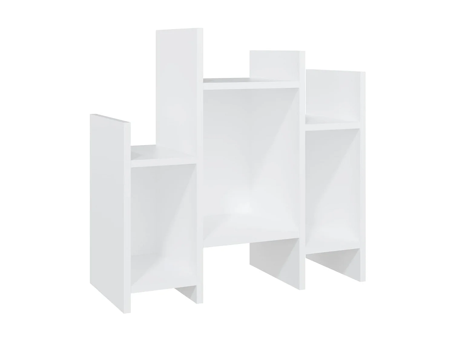 Armario auxiliar de madera contrachapada blanco 60x26x60 cm ES821259