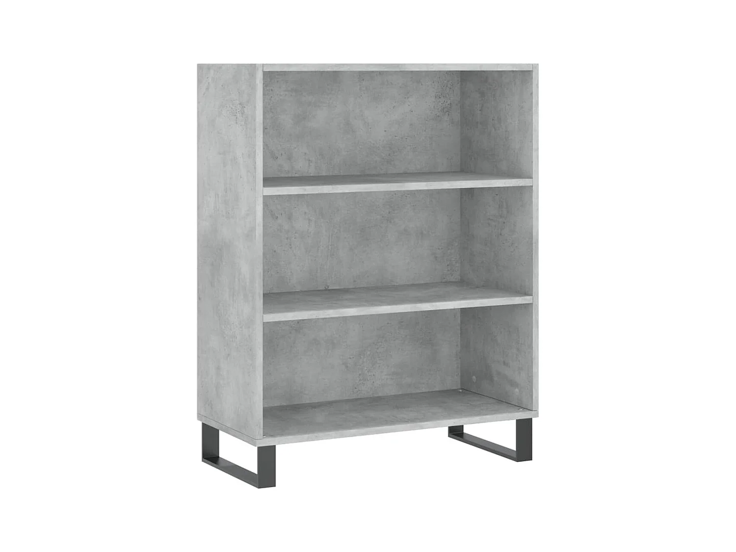 Estantería madera de ingeniería gris hormigón 69,5x32,5x90 cm ES447006