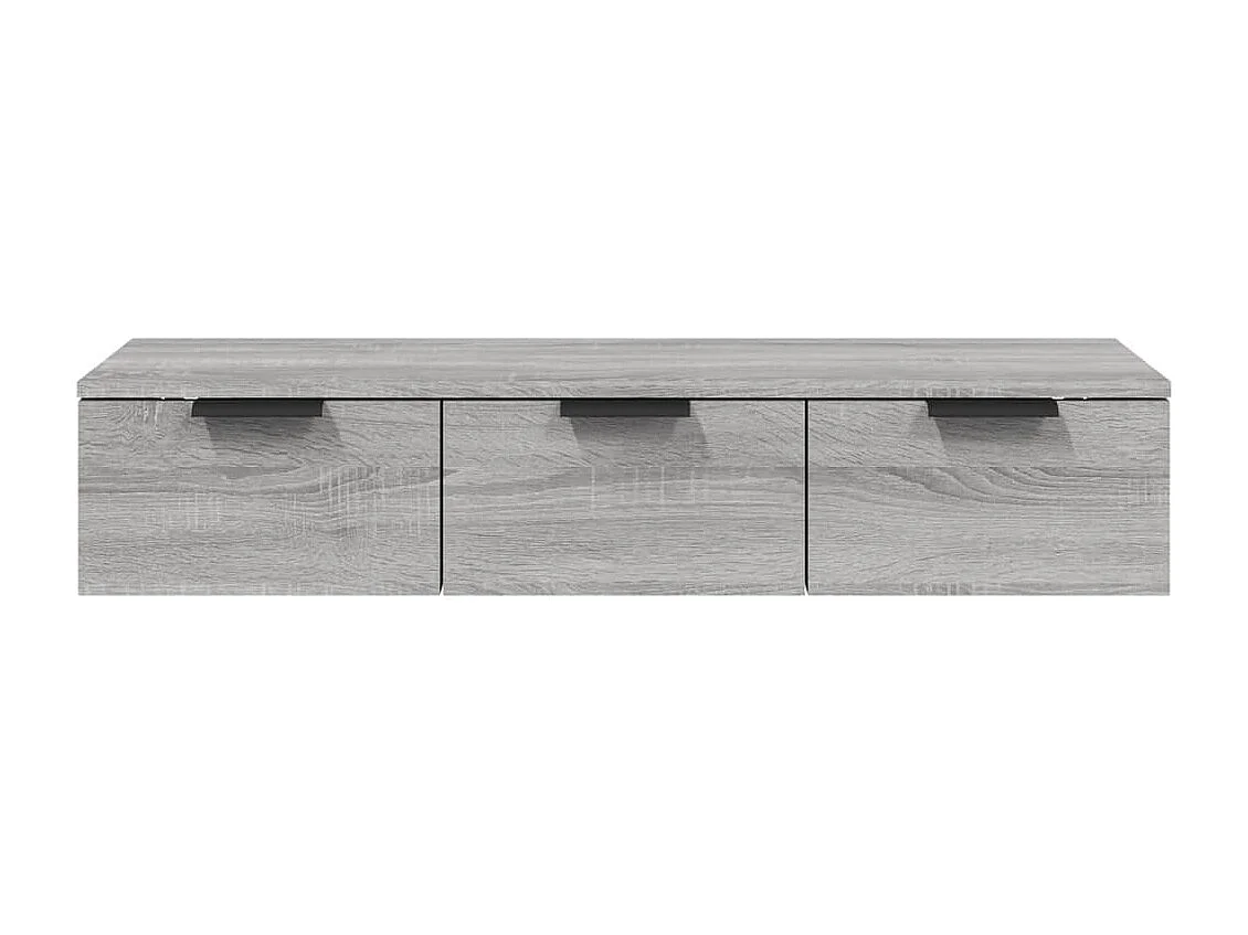 Wandschrank,Wandhängeschrank Grau Sonoma 102x30x20 cm Holzwerkstoff -gkd789125