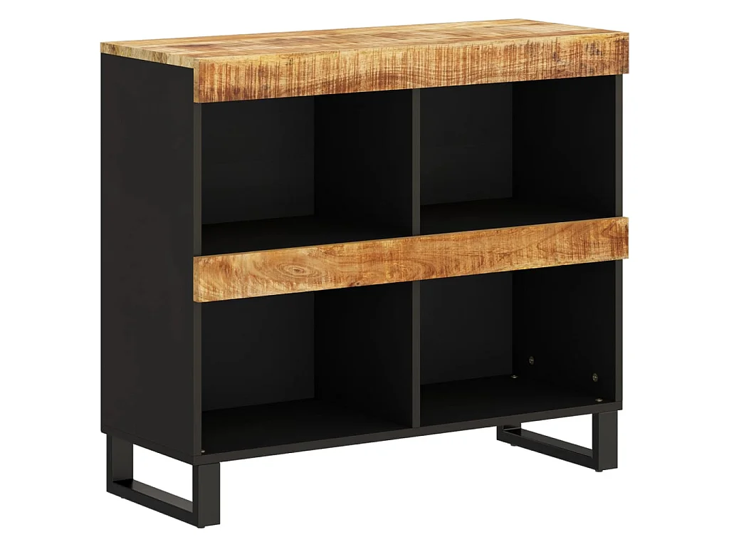 Armario auxiliar de madera maciza de mango 85x33x75 cm ES274889