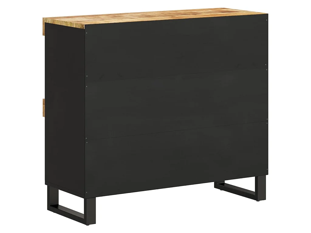 Armario auxiliar de madera maciza de mango 85x33x75 cm ES274889