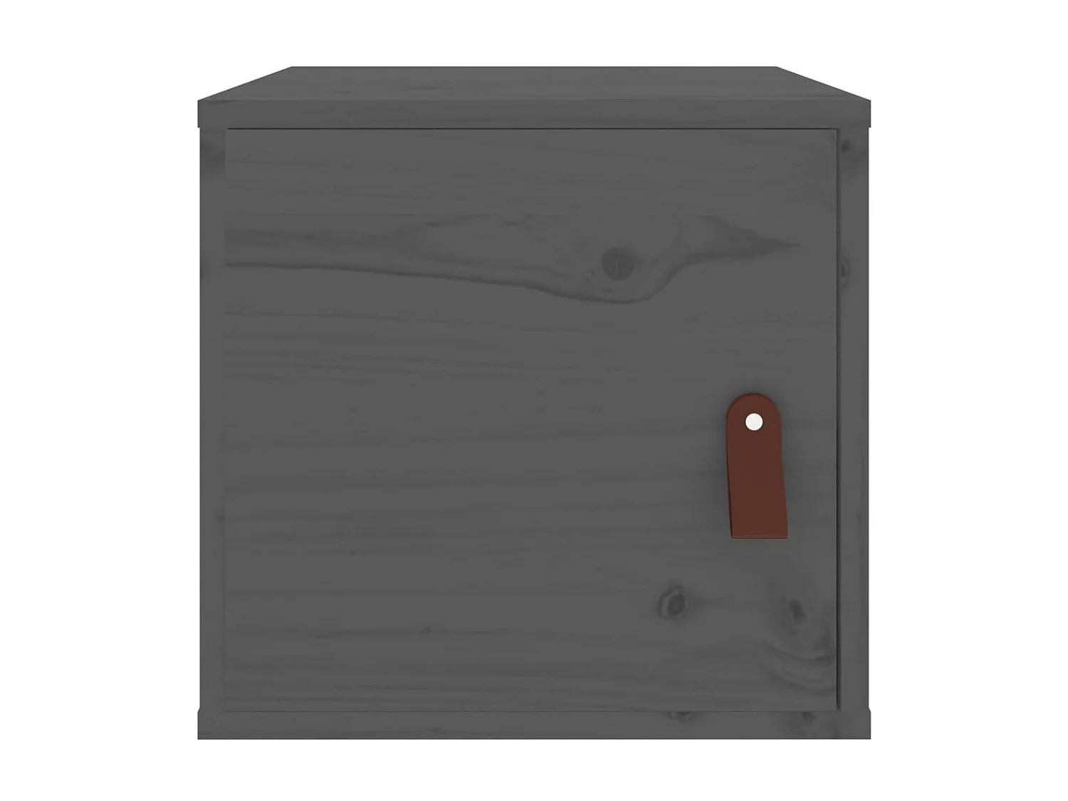 Armarios de pared 2 uds madera maciza pino gris 31,5x30x30 cm ES455697