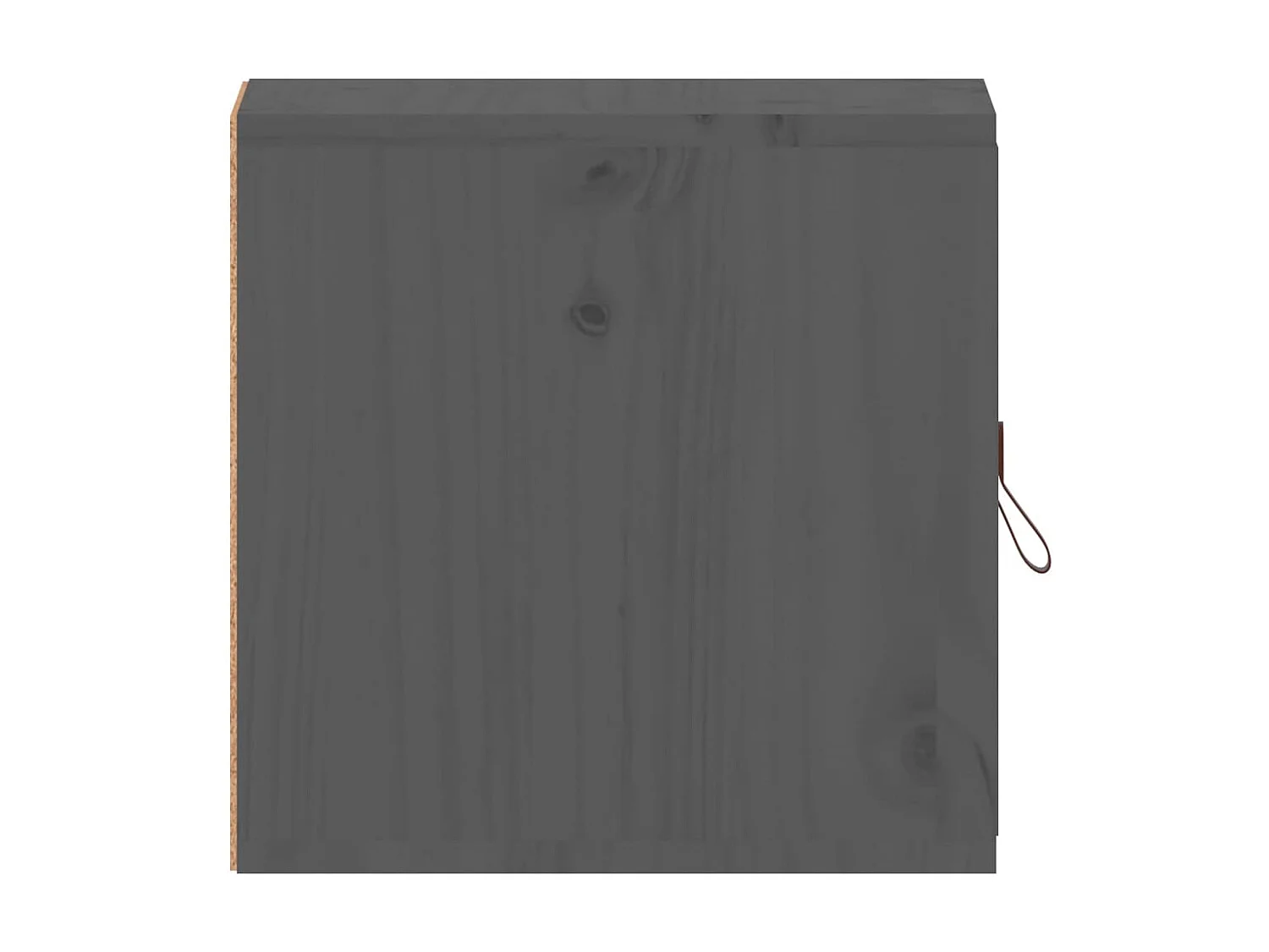 Armarios de pared 2 uds madera maciza pino gris 31,5x30x30 cm ES455697